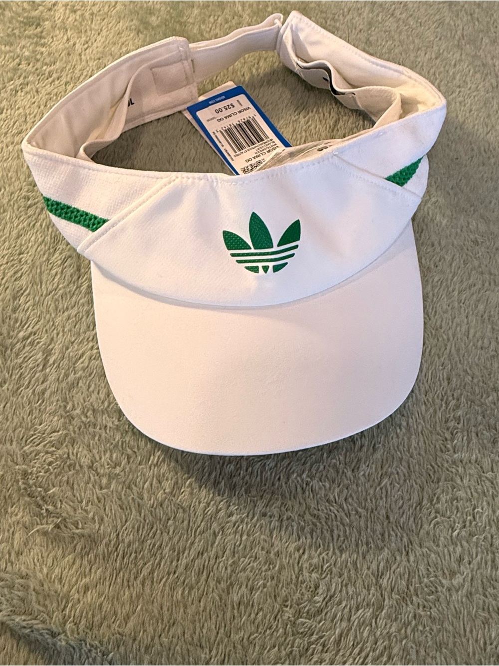Adidas Originals ClimaCool White Visor Hat Trefoil Adjustable NWT UNISEX - Picture 2 of 9
